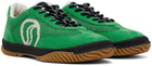 Stella McCartney Green S-Wave Sport Mesh Paneled Sneakers