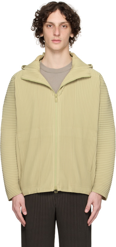 Photo: HOMME PLISSÉ ISSEY MIYAKE Green Monthly Color May Jacket