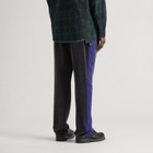 Needles Men's Velour Narrow Track Pants in Charcoal