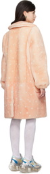 I'm Sorry by Petra Collins SSENSE Exclusive Pink JennyFax Edition Polka Dot Shearling Coat