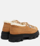 Ganni Faux leather platform loafers