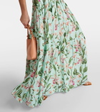 Agua by Agua Bendita Lima floral cotton maxi dress