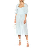 Brock Collection - Olivo gingham cotton midi skirt