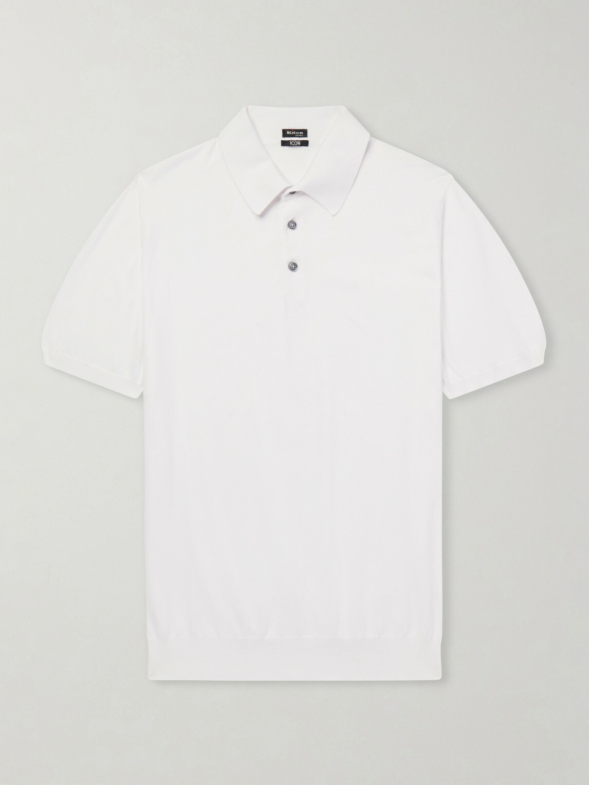 Kiton - Cotton Polo Shirt - White