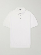 Kiton - Cotton Polo Shirt - White