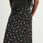 RIXO Women's Stassie Midi Skirt in Sienna Bud Black