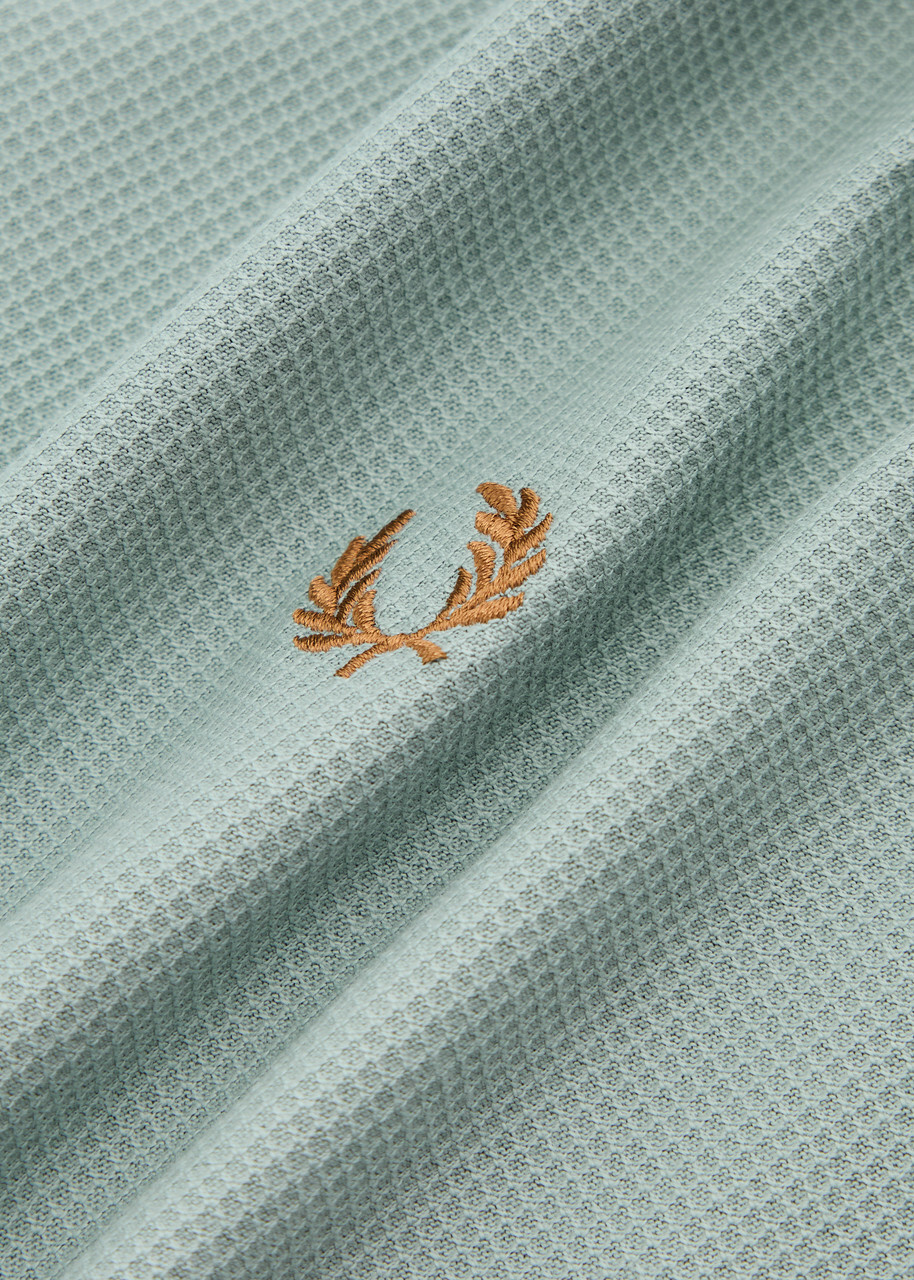 Fred Perry Logo-embroidered Cotton T-shirt Blue