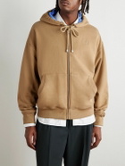 LOEWE - Logo-Embroidered Cotton-Jersey Hoodie - Neutrals
