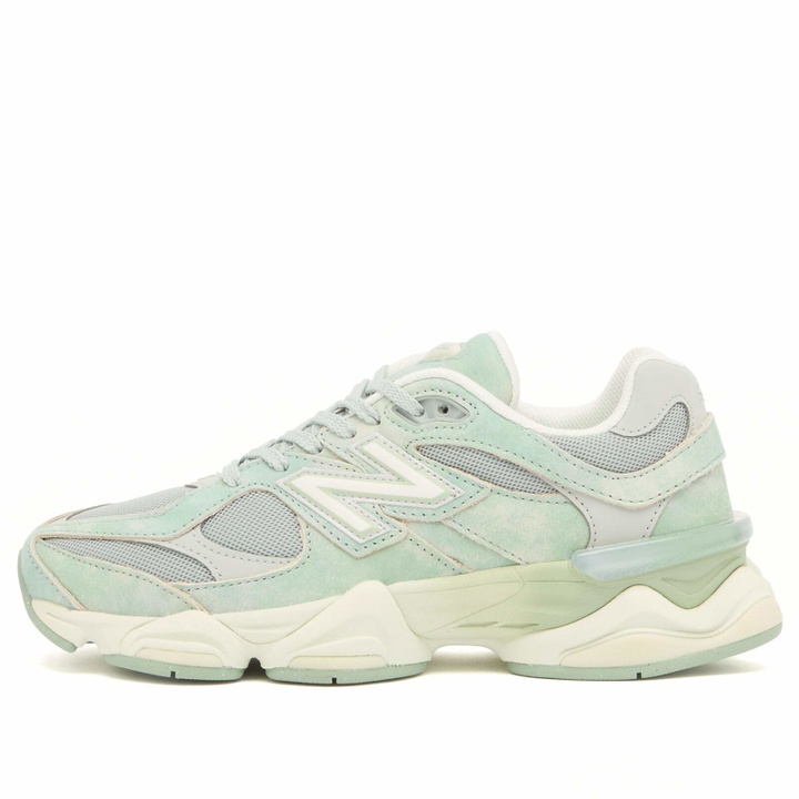 Photo: New Balance Women's 9060 Sneaker in Mosaic Green/Sea Salt