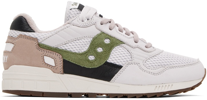 Photo: Saucony Gray & Green Shadow 5000 Sneakers
