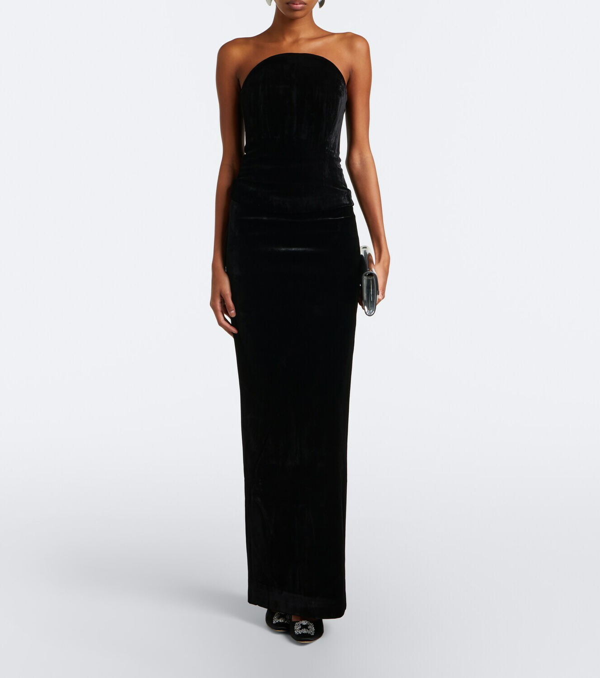 Roland Mouret Velvet maxi skirt