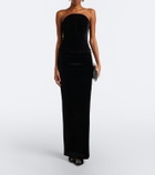 Roland Mouret Velvet maxi skirt
