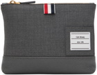 Thom Browne Gray Super 120's Pouch