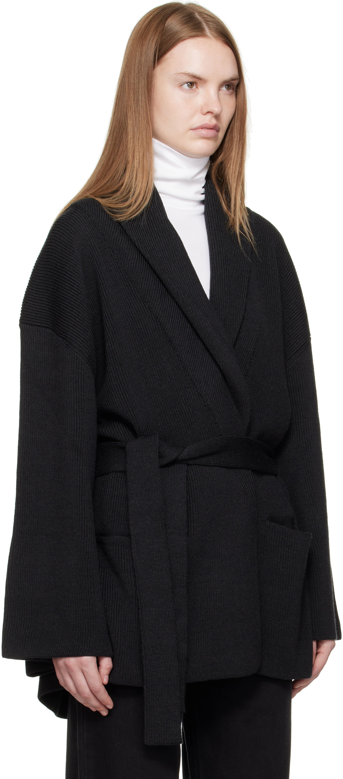 La Collection Gray Suki Short Cardigan
