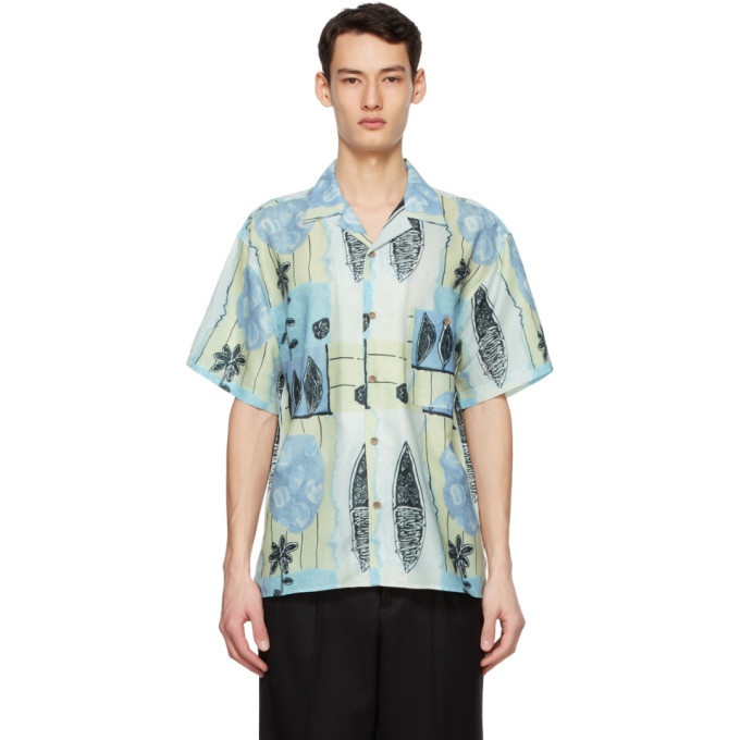 Photo: Andersson Bell Blue and Green Fish Flower Shirt