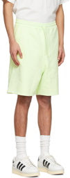 Y-3 Green Cotton Shorts