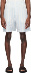 JACQUEMUS Blue & Beige 'The Caleçon Boxer' Shorts