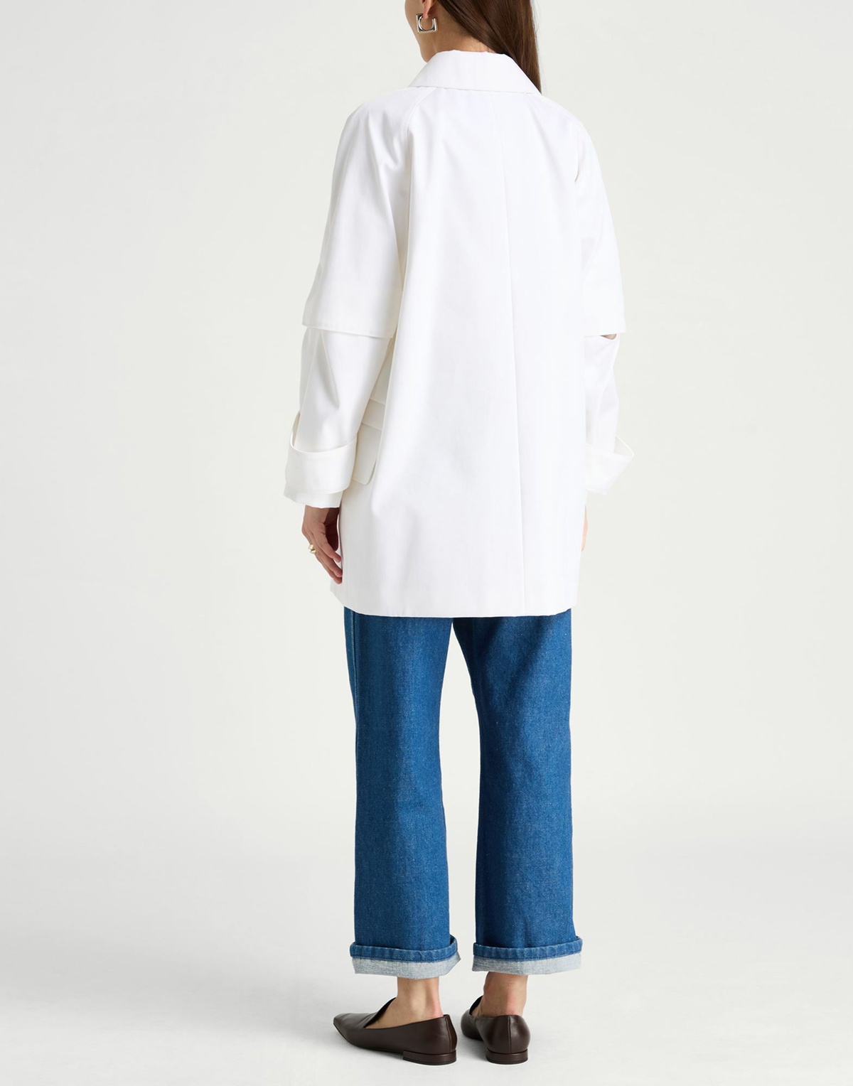 Max Mara Womens Overcoat & Trench Coat in Off white
