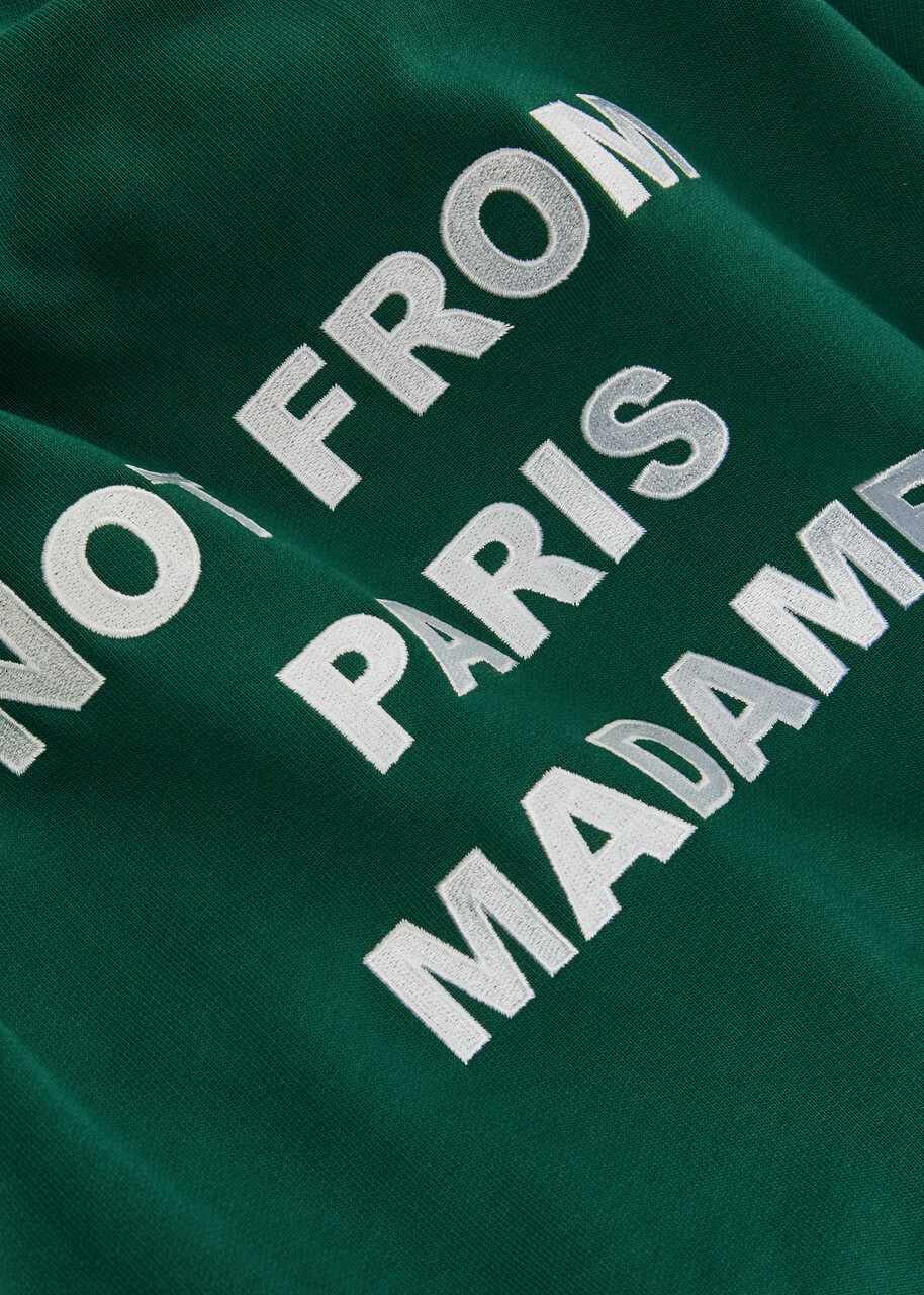 DRÔLE DE Monsieur Nfpm Hooded Cotton Sweatshirt Dark Green