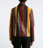 Proenza Schouler Sirine snake-effect striped leather jacket
