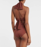 Johanna Ortiz Belted high-rise bikini bottoms