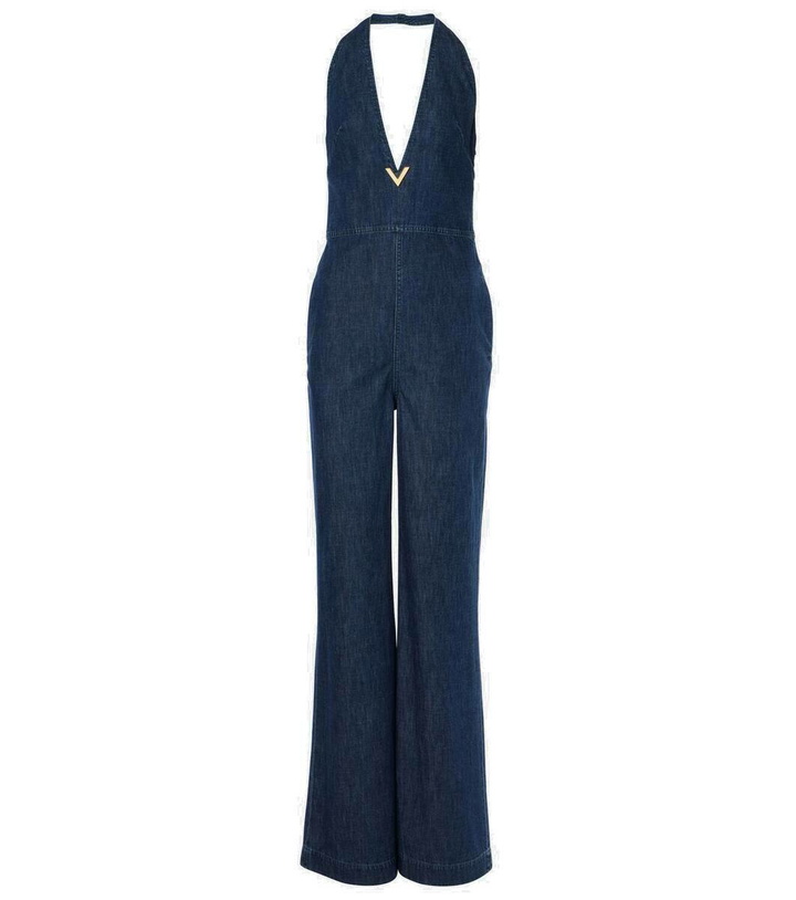 Photo: Valentino VGold denim jumpsuit