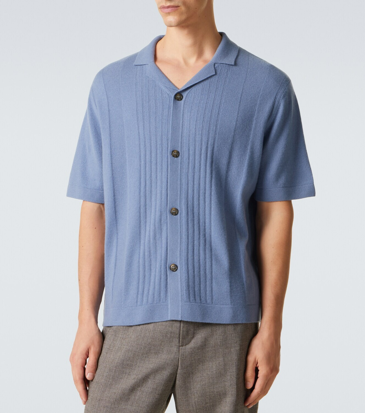 Le Kasha Gerone knitted cashmere polo shirt