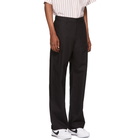 HOPE Black Jacquard Wind Trousers