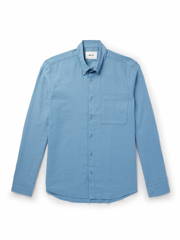 Photo: NN07 - Arne 5159 Slim-Fit Cotton-Twill Shirt - Blue
