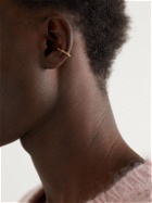 KOLOURS JEWELRY - Hexagon Gold Sapphire Ear Cuff