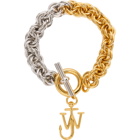 JW Anderson Silver and Gold Multi-Links Bracelet