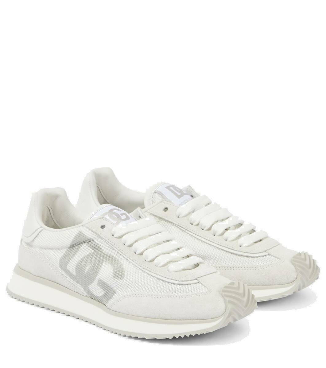 スニーカー DG CUSHION SNEAKERS IN DENIM Dolce & Gabbana Dg Cushion Denim Sneakers in Blue | Lyst