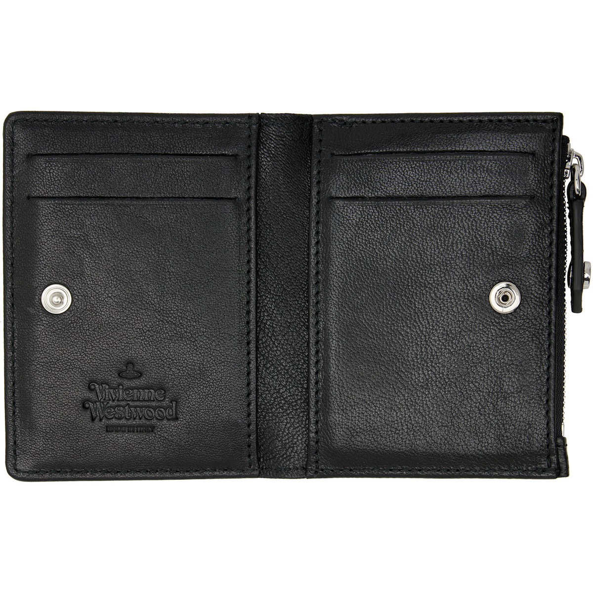 Vivienne Westwood Black Slim Flap Card Holder