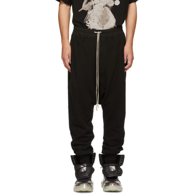 Rick Owens Drkshdw Black Prisoner Drawstring Lounge Pants Rick