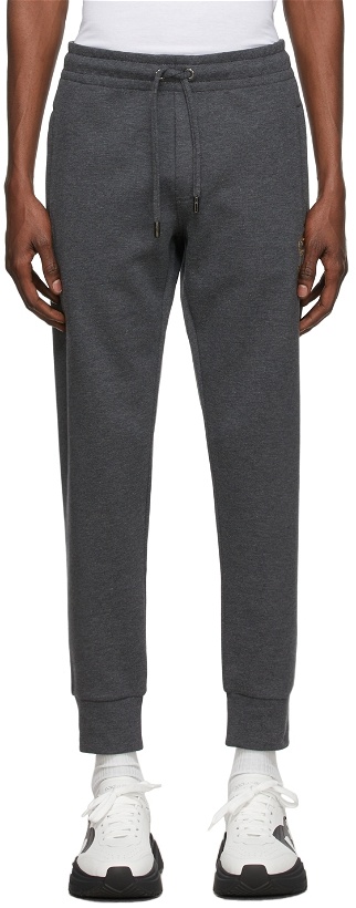 Photo: Dolce & Gabbana Grey Embroidered Jogging Lounge Pants