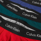 Calvin Klein Men's Cotton Stretch Boxer Brief - 3 Pack in Maya Blue/Grape/Rustic Red