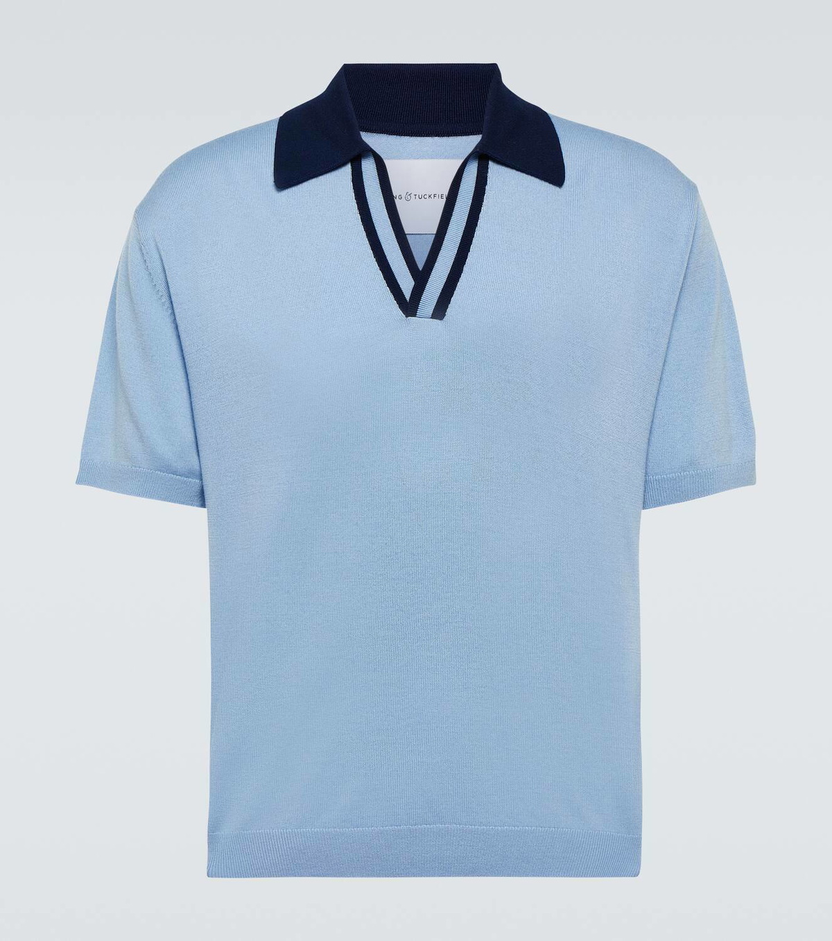 King & Tuckfield Wool polo shirt