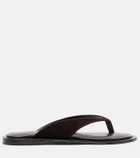 A.Emery Viola suede thong sandals