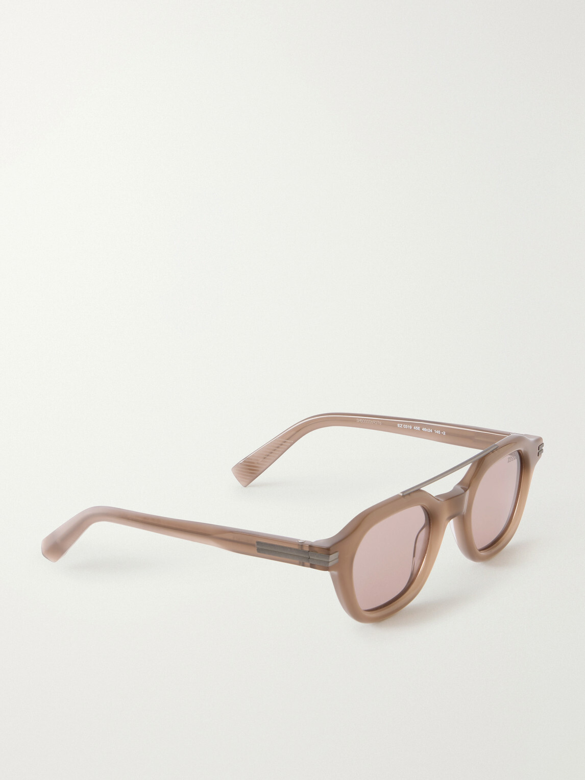 Zegna - Aviator-Style Acetate Sunglasses - Brown