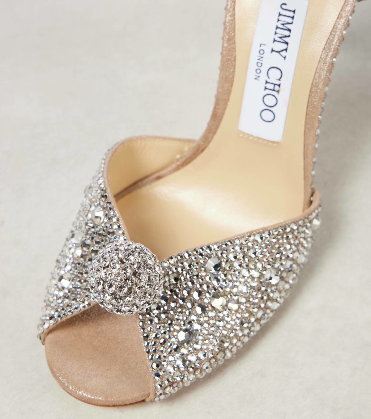 Jimmy Choo Sacora 100 crystal-embellished sandals Jimmy Choo