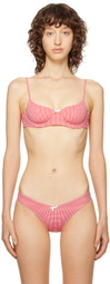 Frankies Bikinis Red & White Cola Bikini Top