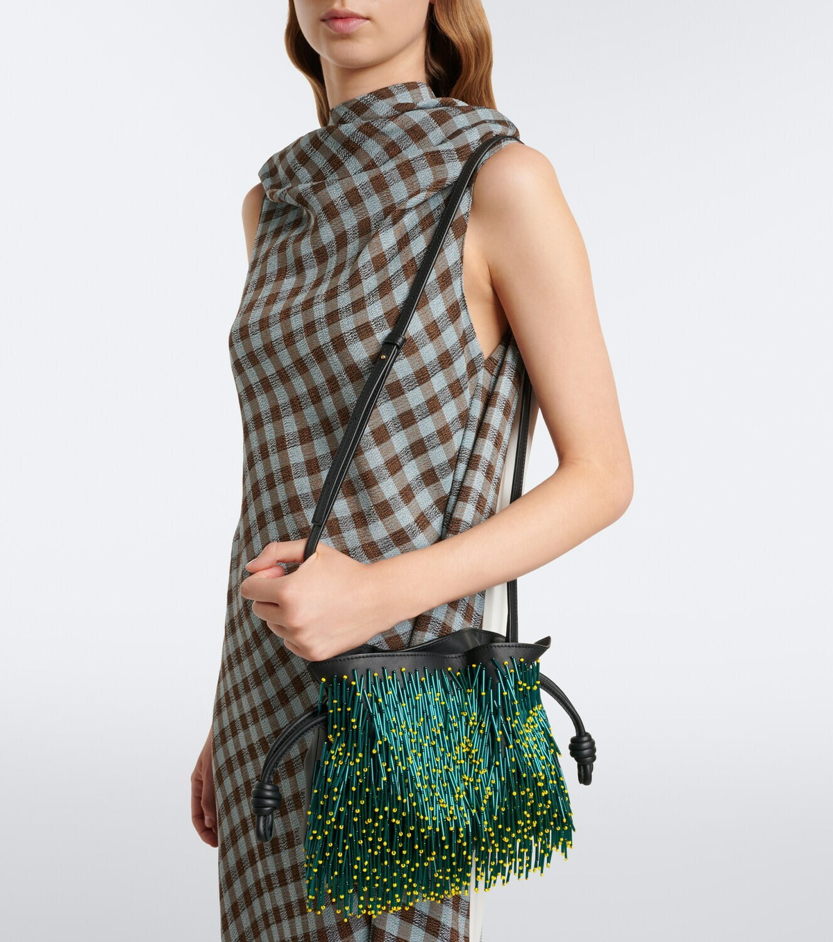 Loewe Flamenco Mimosa Mini leather clutch