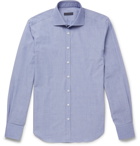 Thom Sweeney - Slim-Fit Cutaway-Collar End-on-End Cotton Shirt - Men - Blue