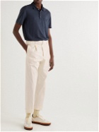 Officine Générale - Hugo Tapered Cropped Pigment-Dyed Stretch-Cotton Chinos - Neutrals
