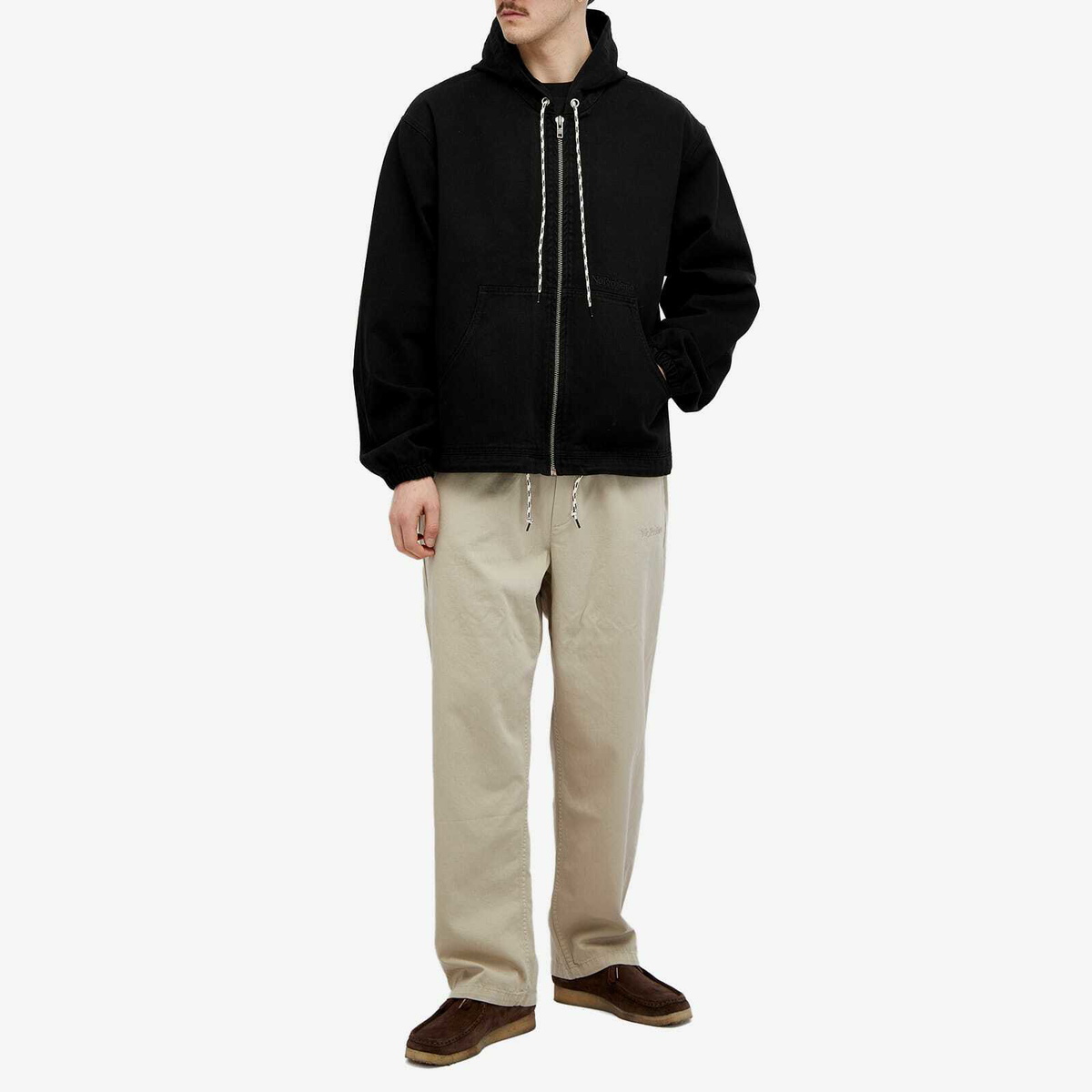 NoProblemo Men's Hooded Work Jacket in Black NoProblemo