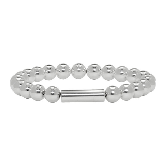 Photo: Le Gramme Silver Polished Le 47 Grammes Beads Bracelet