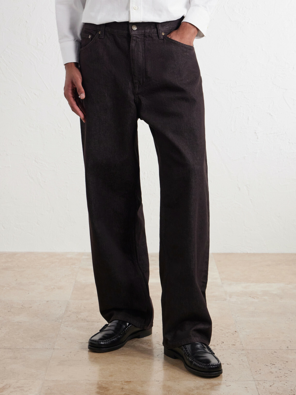 NN07 - Ross 10069 Straight-Leg Organic and Recycled Jeans - Brown