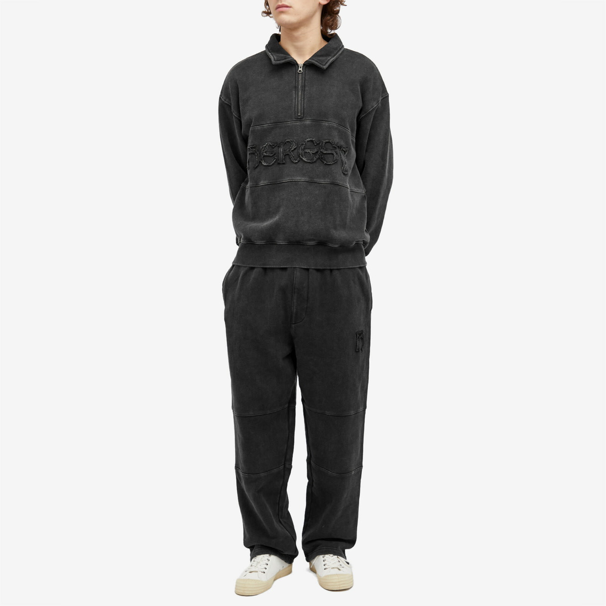 Heresy Men's Pintsmen Quarter Zip Sweat in Ash