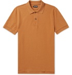 TOM FORD - Slim-Fit Cotton-Piqué Polo Shirt - Orange
