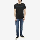 Calvin Klein Men's Institutional Logo Slim T-Shirt in Ck Black